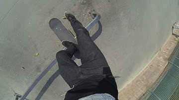 First Person Nollie One Foot BS Lipslide