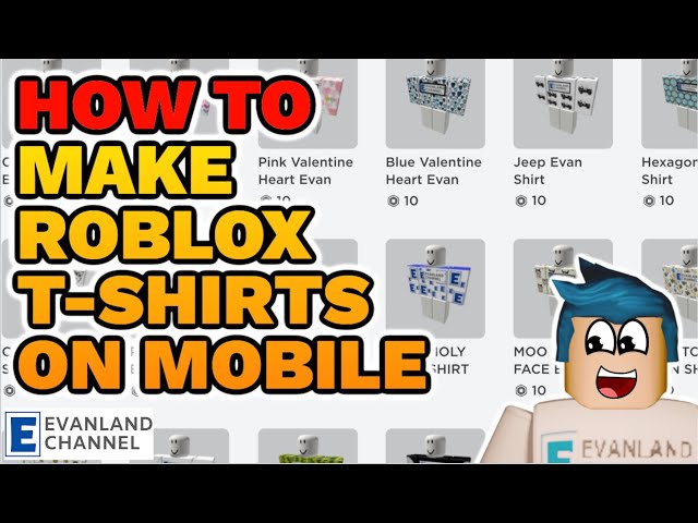 How to Make a Shirt on Roblox!, MOBILE, EASY