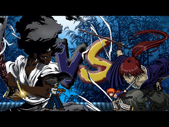 Afro Samurai vs Battousai the Manslayer.