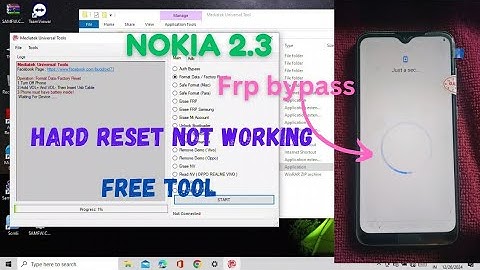 Nokia 2.3 hard reset not working & frp bypass || one click easy method || free tool