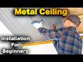 How To Install A Metal Ceiling - FAST AND EASY!