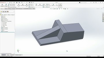 Rib Feature in solidworks   How  to use Rib Command In Solidworks Tutorial - 19