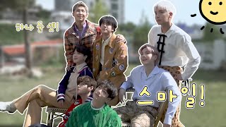 [BTS/방탄소년단] 하나 둘 셋! 스마일! - 방탄의 팀워크 귀여운 모먼트