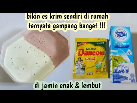 Video: Cara Membuat Es Krim Dari Susu Bubuk