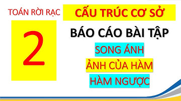 006B TOÁN RỜI RẠC Bài tập Tập   Hàm SONG ÁNH hàm ngược