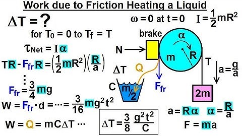 Physics: Ch 23A - Test Your Knowledge: Specific Heat (4 of 10) Work due to Friction Heating Water