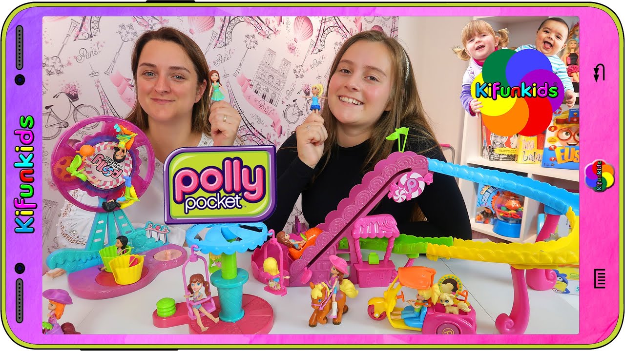 Parque da Polly Montanha Russa - Brinquedo da Polly Pocket em Portugues 