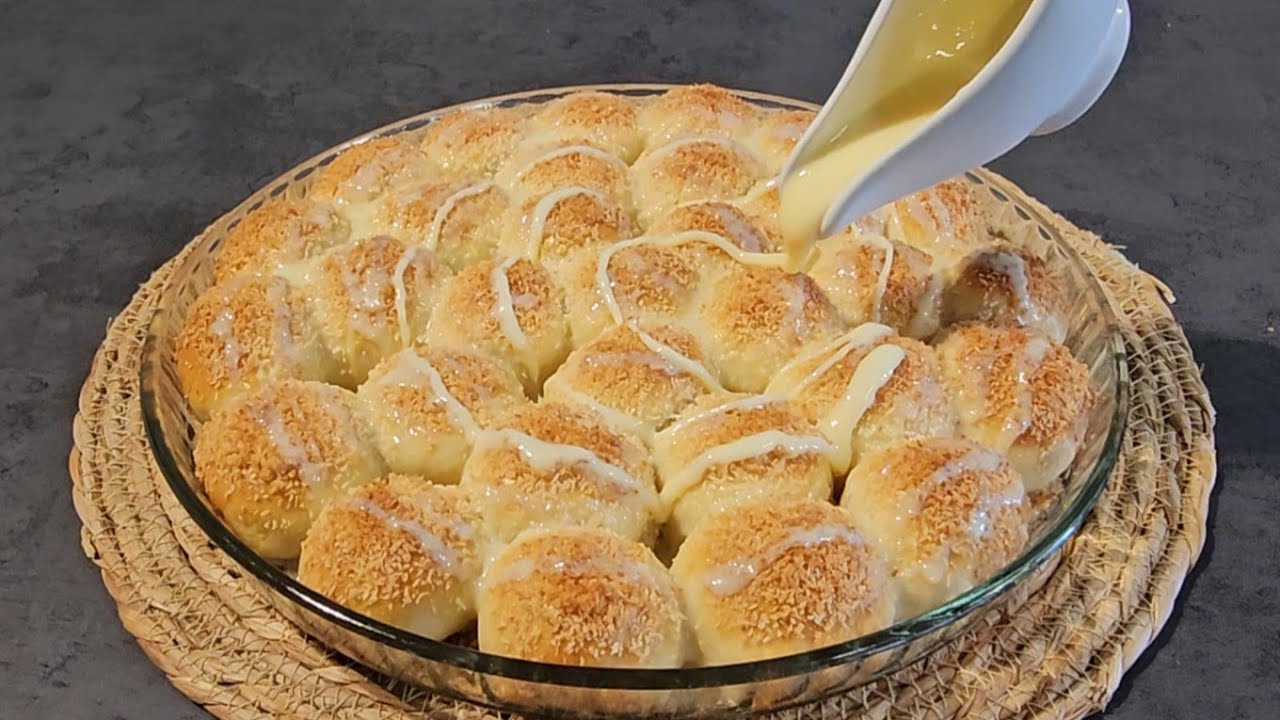 خلية نحل حلوة بجوز الهند مثل القطن😋👍|Easy baking recipes