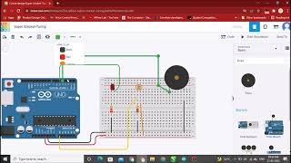 Arduino uno with LDR and LED, Buzzer Using Tinkercad