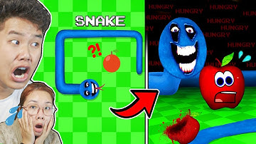 Đừng Làm QUẢ TÁO Trong Trò Chơi RẮN SĂN MỒI Lúc 3AM? bqThanh & Ốc Chơi  Hungry Snake