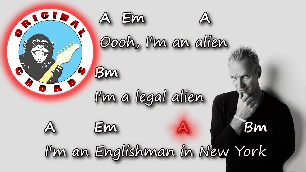 Песня englishman in new. Стинг Englishman in New York. Sting Englishman in New York текст. Englishman in New York аккорды. Englishman in New York Lyrics.