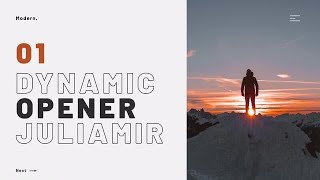 Dynamic Opener After Effects Templates