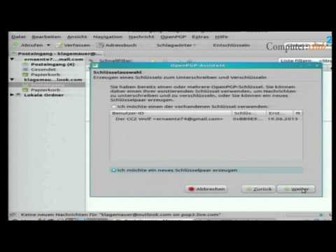 Icedove E-Mail Verschlüsselung mit PGP