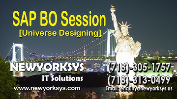 SAP BO 4.0 Online Training - Universe Designing - Newyorksys.com