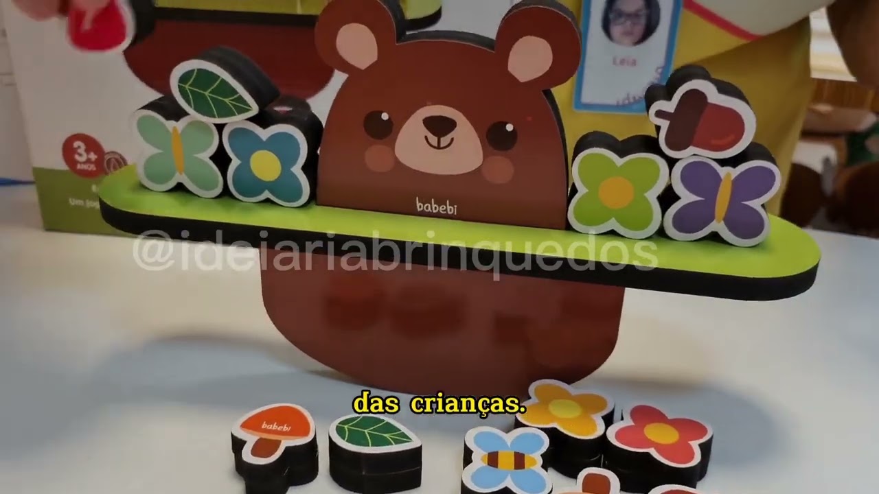 Equilibre o ursinho - Brinquedo Educativo - Babebi - Ioiô de Pano