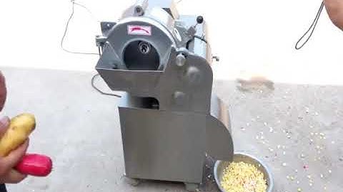 Ginger cube cutting Machine