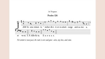 Antiphon "Jam hiems transiit" for Vespers, Queenship of the Blessed Virgin Mary (May 31)
