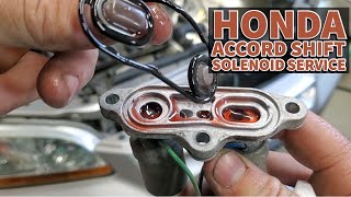 Honda Accord Automatic Transmission Shift Solenoid Service & Fluid Change