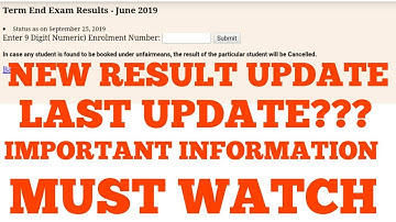 ignou June result 2019 क्या ये last update है। जरूरी जानकारी important information