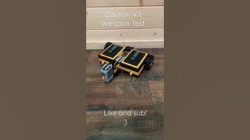 Lego BattleBots: Caution V2 Weapon Test. #shorts