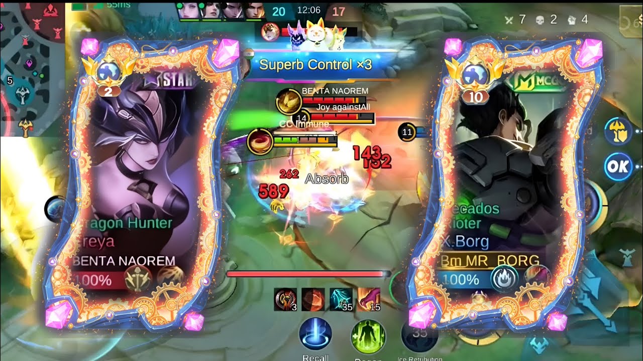 INSANE X.BORG OUTPLAY! GLOBAL 2 FREYA VS X.BORG|BEST BUILD FOR X.BORG 2025 |Solo rank|