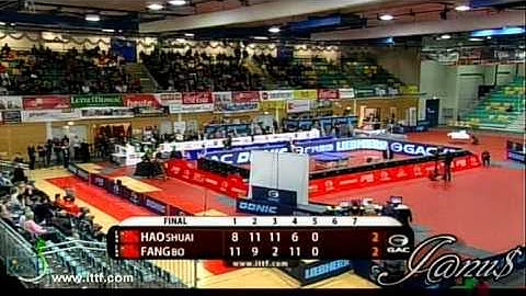 2013 Austrian Open (ms-f) HAO Shuai - FANG Bo [Full Match/Short Form (+Women/Men 1st place Awards)]