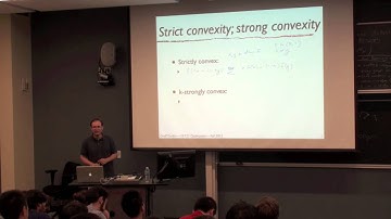 Lecture 4: More convexity; first-order methods