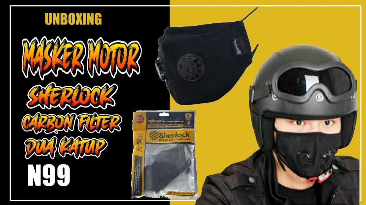 Unboxing Sherlock Masker Motor N99 CV V2 Dual Valve