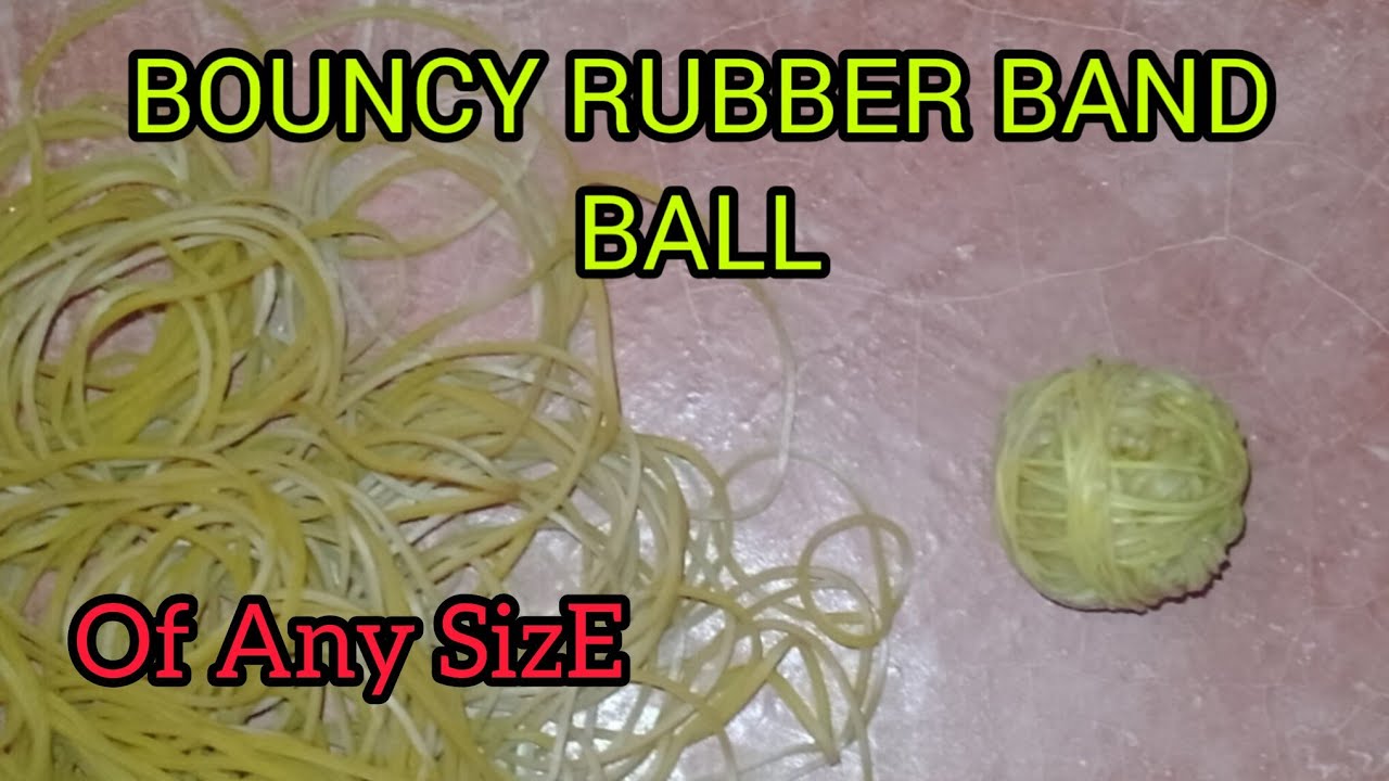 How to make Bouncy rubber band ball at home | DIY