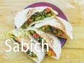 Sabichi Israelí Vegano: Con Salsa Amba y Tahini!!