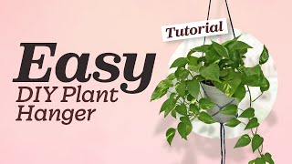 Easy DIY Macrame Plant Hanger - Quick & Simple Wall Decor!