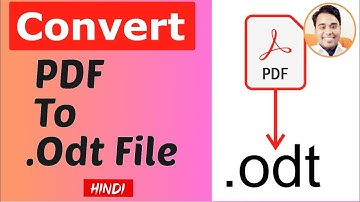 Pdf to odt | convert pdf to odt | How to convert odt file into pdf