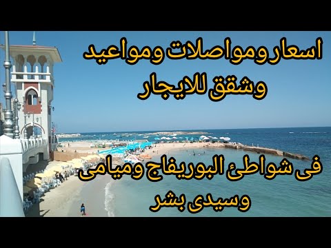 اسعار ومواصلات وشقق للايجار في شواطئ البوريفاج وميامى وسيدى بشر اسكندرية اليوم