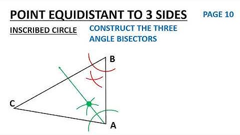 POINT EQUIDISTANT TO 3 SIDES VIDEO-SHAMBAUGH
