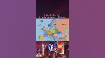 I asked Chat GPT to make me a map of europe #europe #mapping #geography #chatgpt