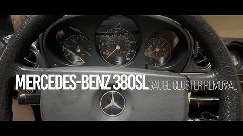 Mercedes-Benz 380SL Gauge Cluster Removal
