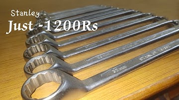 Best Spinner Set Stanley 70-395 Double Sided Combination Wrench Set (Pack Of 12), Warranty: 6 Months