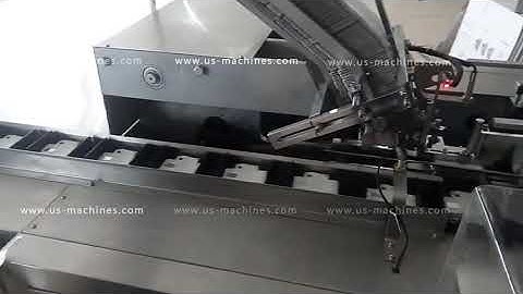 Power switch part horizontal feeding pushing cartoning machine encasing line