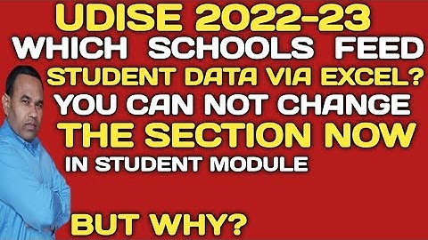 WHICH SCHOOLS UPLOAD  STUDENTS  DATA VIA EXCEL?WHAT IS THE CONDITIONS UPLOAD STUDENT DATA VIA EXCEL?