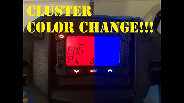 Change Your Instrument Cluster Color on your Polaris!!!!!