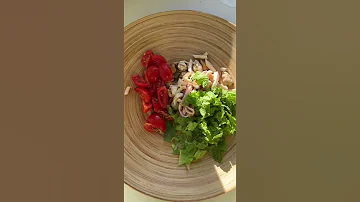 Быстрый салат с морепродуктами 🐙🦑