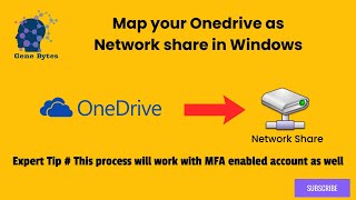 Map your OneDrive as network share in Windows