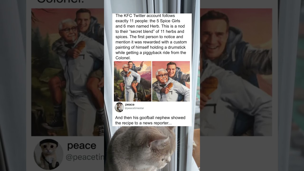 Пасхальное яйцо в Twitter-аккаунте KFC