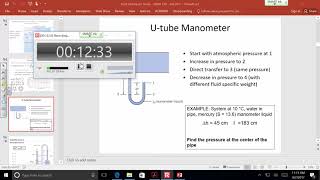 ENGR 318 - Class 6 (7 Sept 2017) Manometers, Atmospheric Pressure Variation