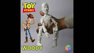 3D Printable Toy Story - ARTICULATED WOODY, easy to print no support needed.😃