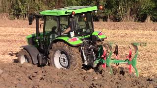 Deutz Fahr 5080 D KEYLINE - Plowing with REGENT 2x12"