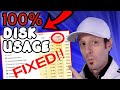 How to fix 100 disk usage  windows 2023