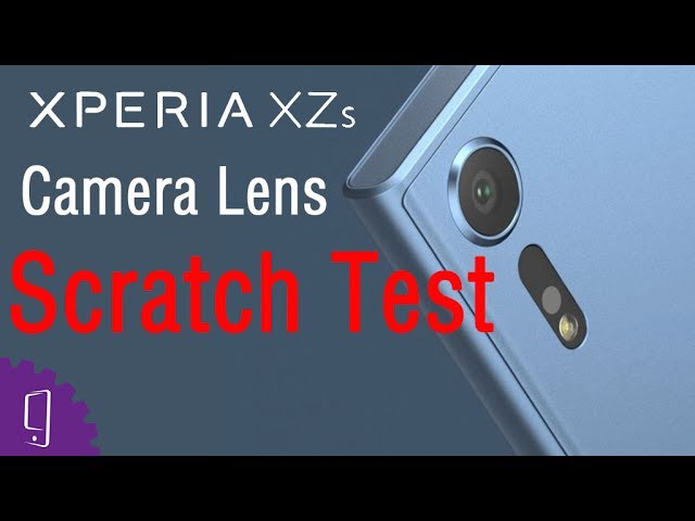 Sony Xperia XZs - Kameraobjektiv - Kratztest