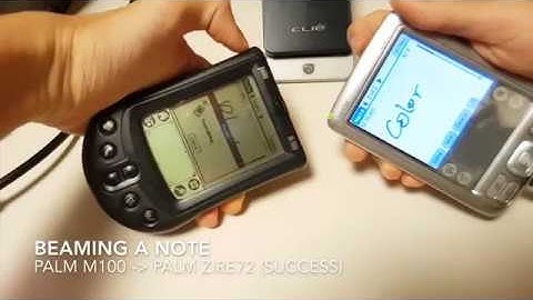 Palm m100 beaming test