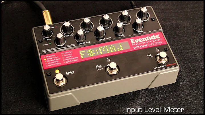 Input Level Meter: Eventide Factor Series Stompbox V3 Tutorial 4